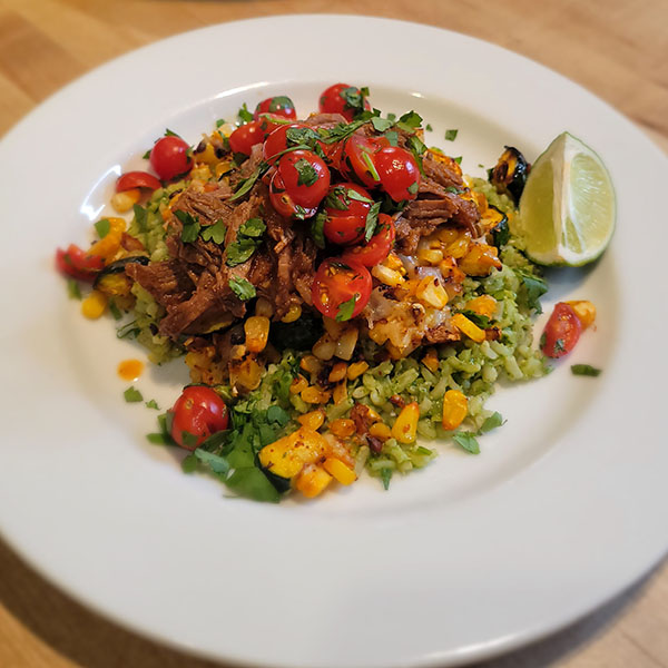 Mexican Cheesy Squash School Meal Day