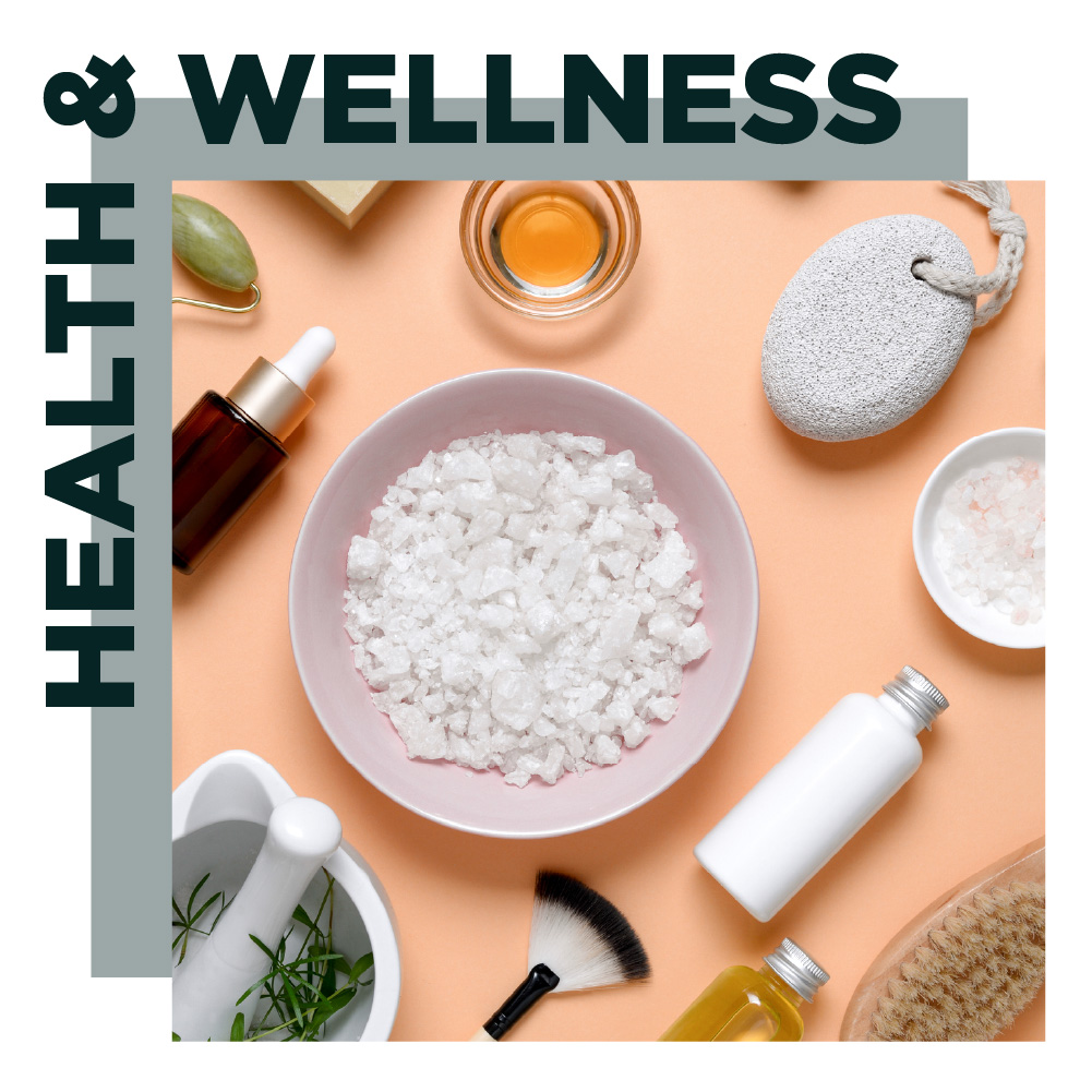 Bowl of Salt and Jars of Oils